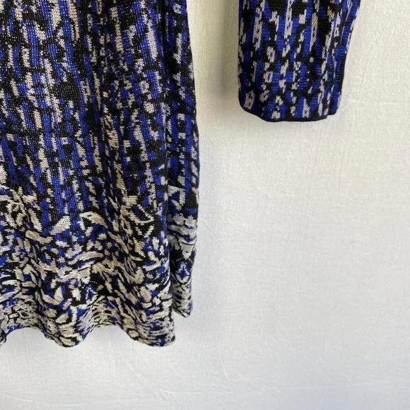 BCBGMAXAZRIA Silk Blend Abstract Printed Dress - Picture 4 of 5